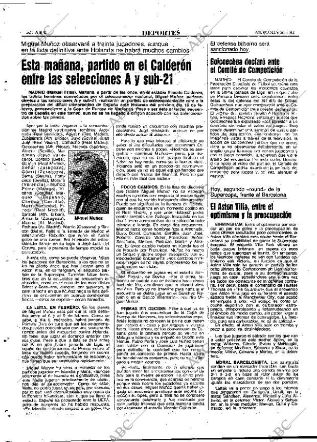 ABC MADRID 26-01-1983 página 52