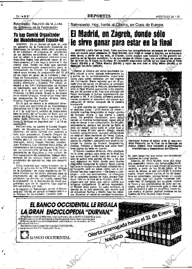 ABC MADRID 26-01-1983 página 54