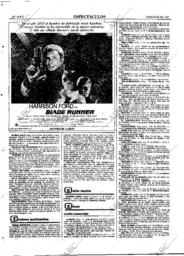 ABC MADRID 26-01-1983 página 60