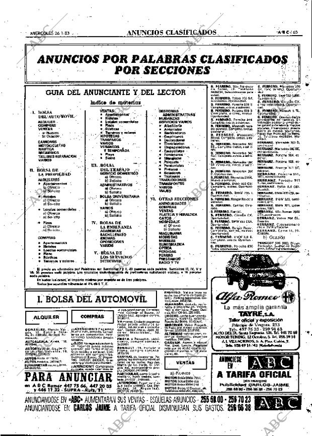 ABC MADRID 26-01-1983 página 65