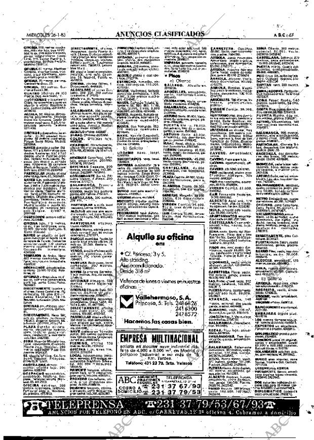ABC MADRID 26-01-1983 página 67