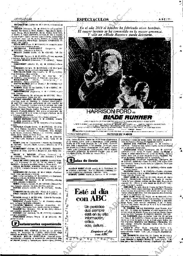 ABC MADRID 27-01-1983 página 71
