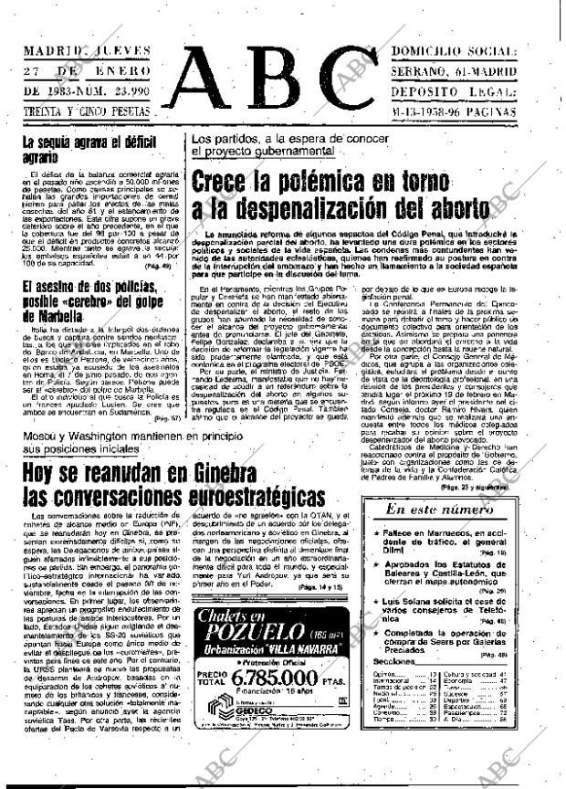 ABC MADRID 27-01-1983 página 9