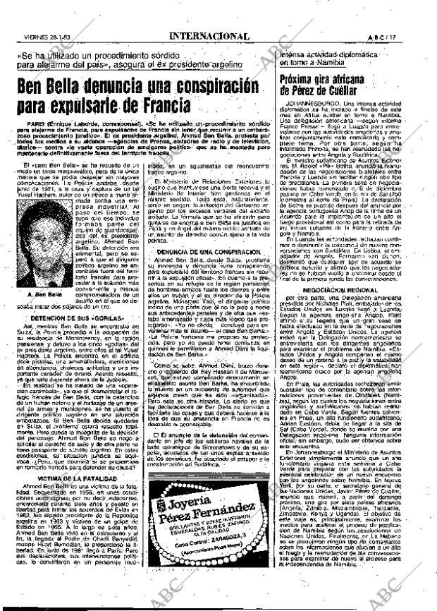 ABC MADRID 28-01-1983 página 17