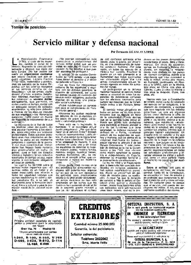 ABC MADRID 28-01-1983 página 22
