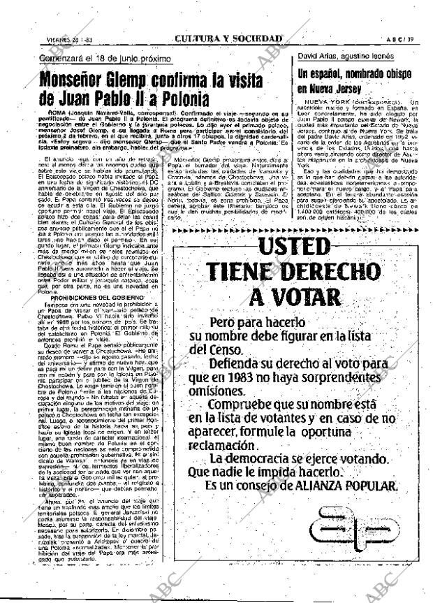 ABC MADRID 28-01-1983 página 39