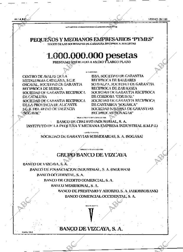 ABC MADRID 28-01-1983 página 44