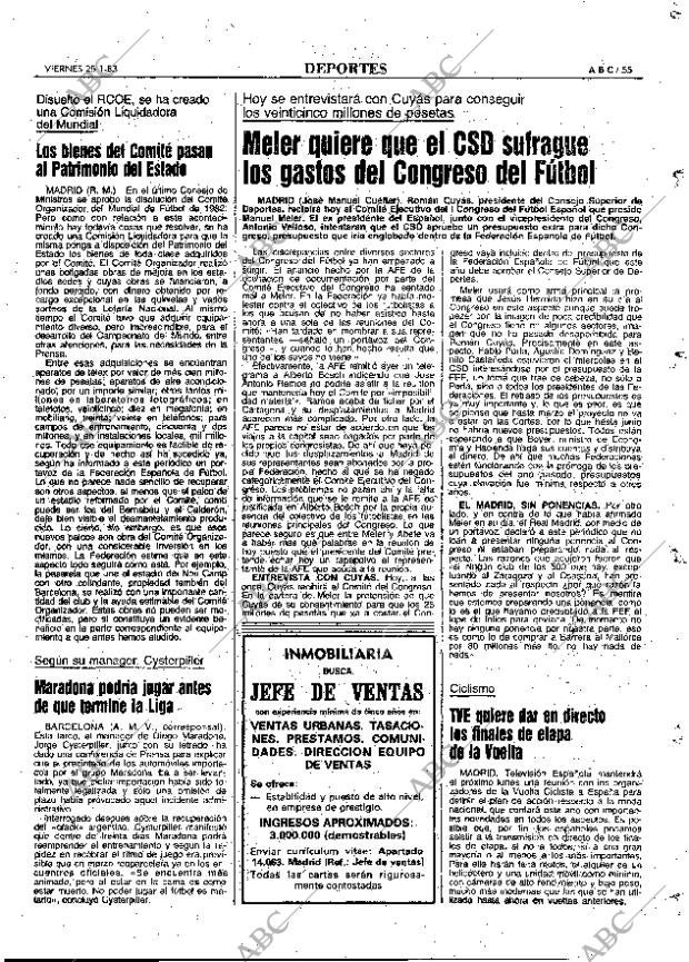ABC MADRID 28-01-1983 página 55
