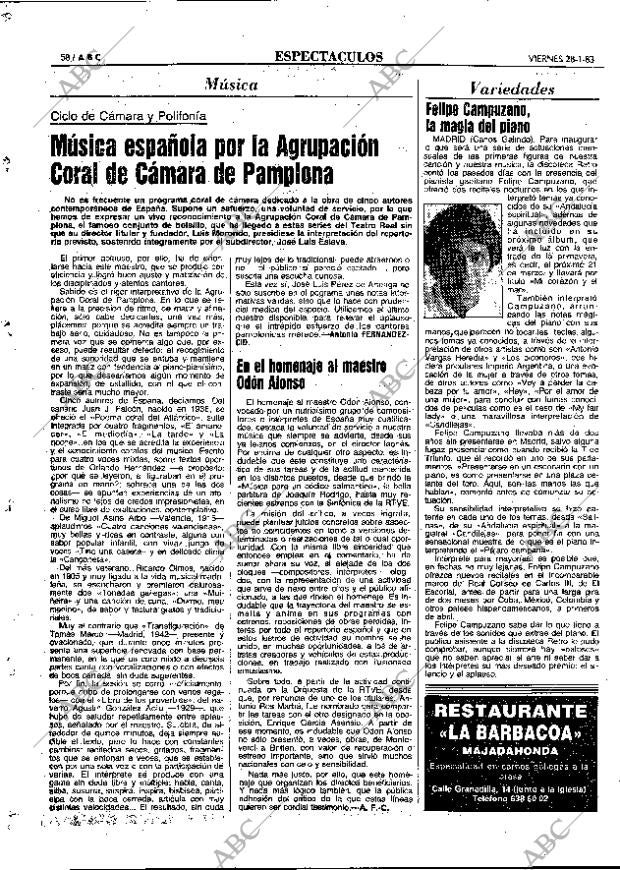 ABC MADRID 28-01-1983 página 58
