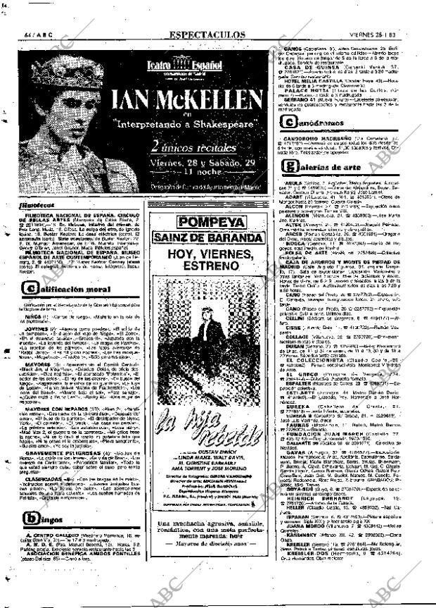 ABC MADRID 28-01-1983 página 64