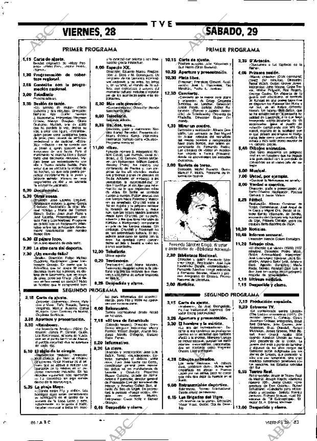 ABC MADRID 28-01-1983 página 86