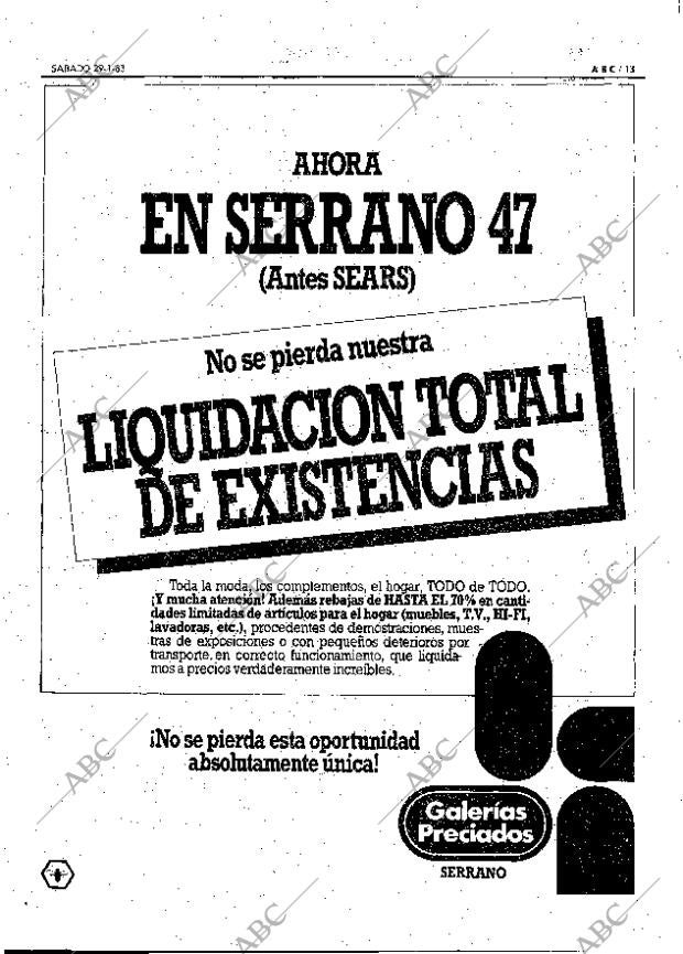 ABC MADRID 29-01-1983 página 13
