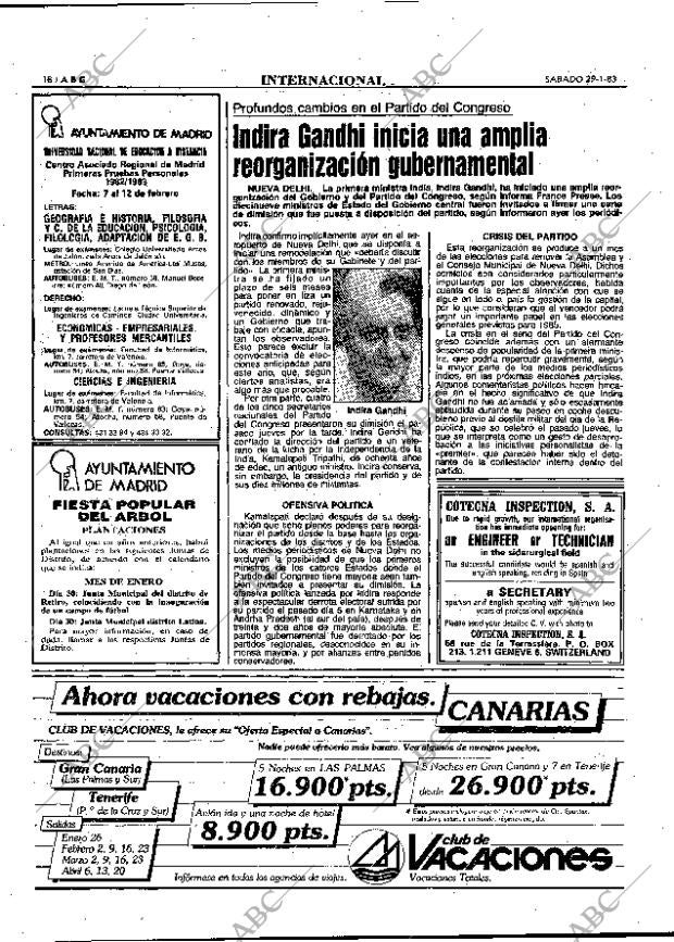 ABC MADRID 29-01-1983 página 18