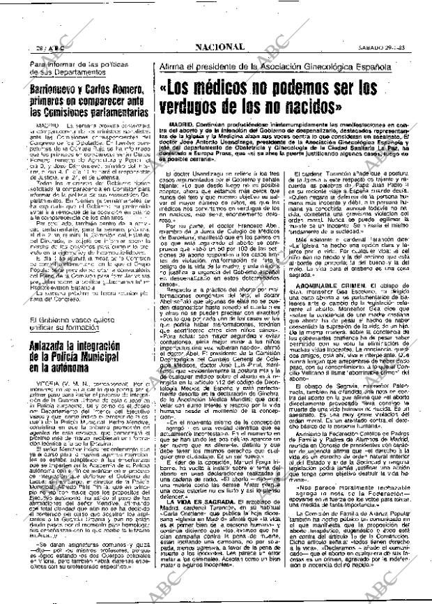 ABC MADRID 29-01-1983 página 28
