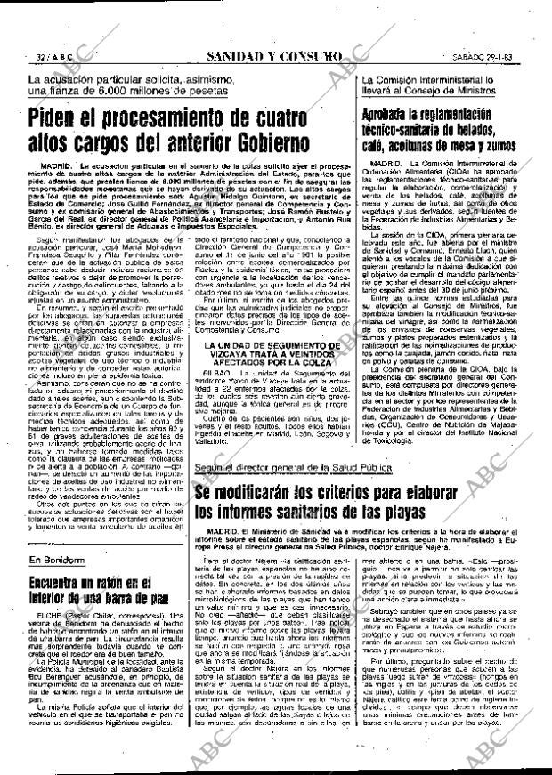 ABC MADRID 29-01-1983 página 32