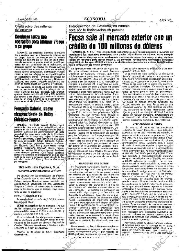 ABC MADRID 29-01-1983 página 39