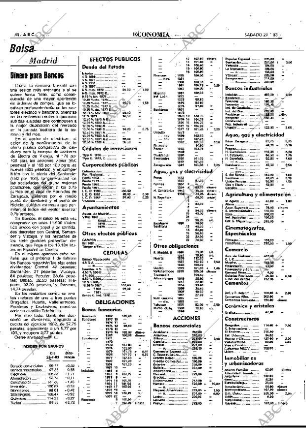 ABC MADRID 29-01-1983 página 40