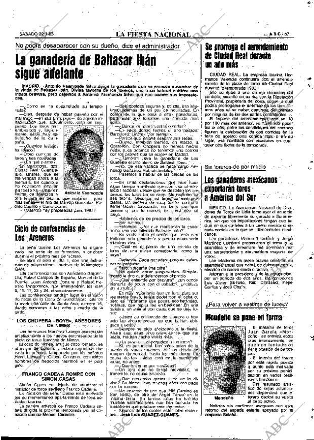 ABC MADRID 29-01-1983 página 67