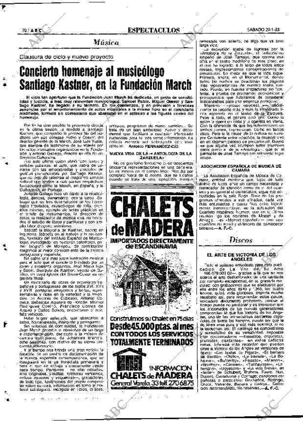 ABC MADRID 29-01-1983 página 70