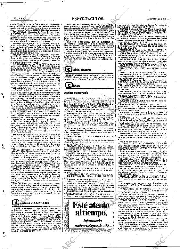 ABC MADRID 29-01-1983 página 72