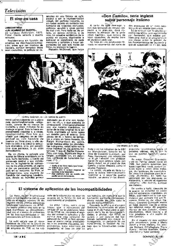 ABC MADRID 30-01-1983 página 108