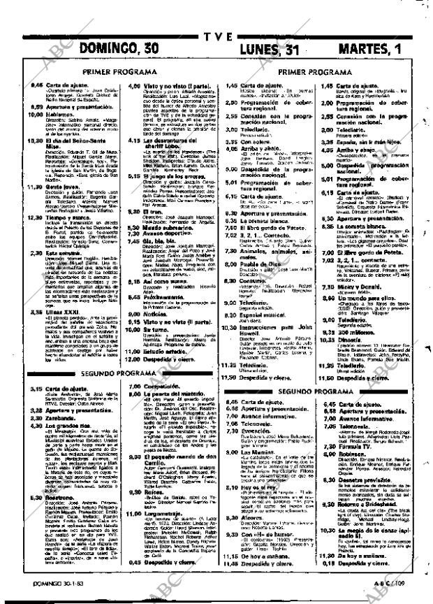 ABC MADRID 30-01-1983 página 109