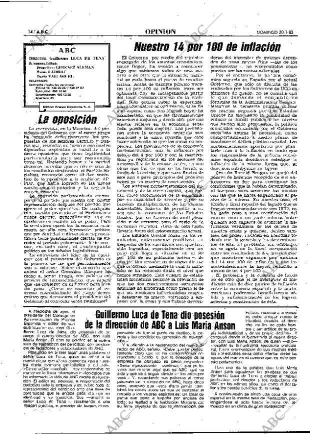 ABC MADRID 30-01-1983 página 14