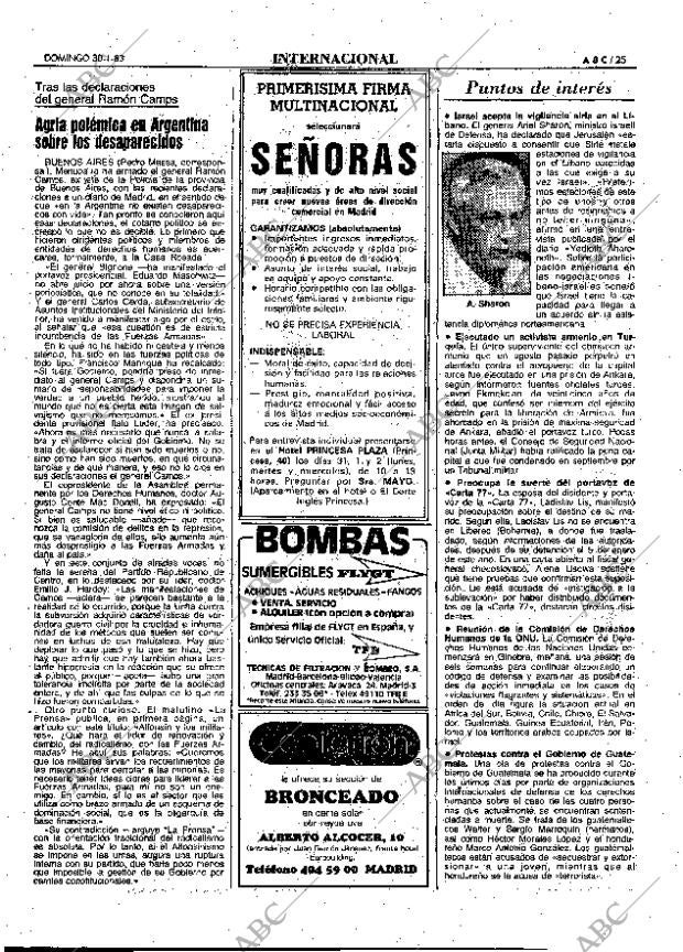 ABC MADRID 30-01-1983 página 25