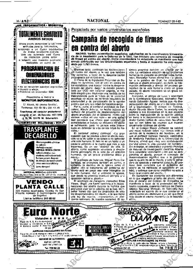 ABC MADRID 30-01-1983 página 36