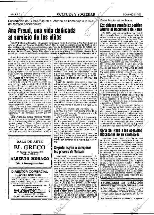 ABC MADRID 30-01-1983 página 44