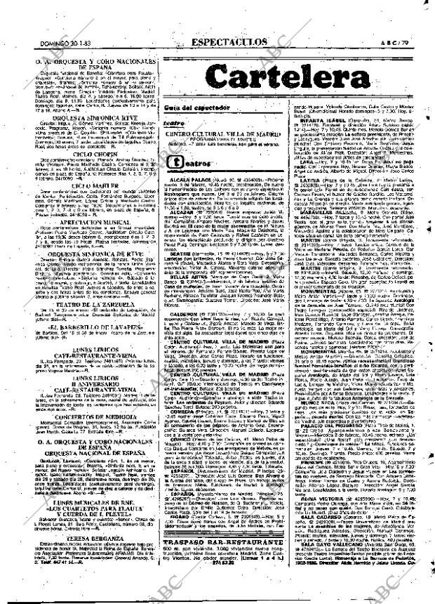 ABC MADRID 30-01-1983 página 79