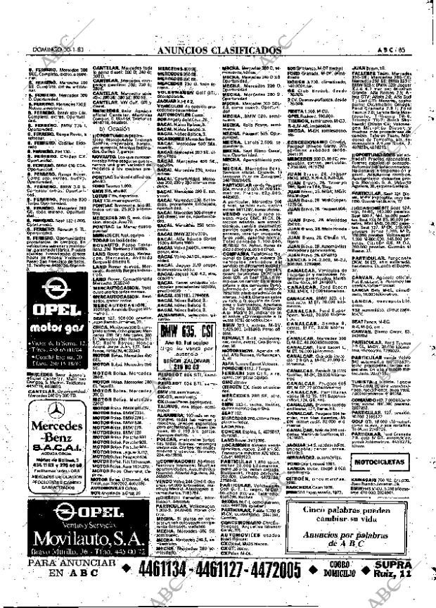 ABC MADRID 30-01-1983 página 85
