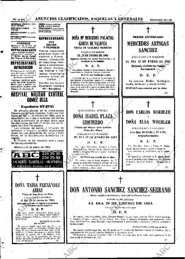 ABC MADRID 30-01-1983 página 98