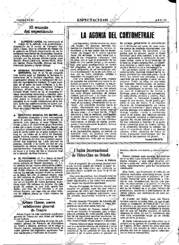 ABC MADRID 04-02-1983 página 65