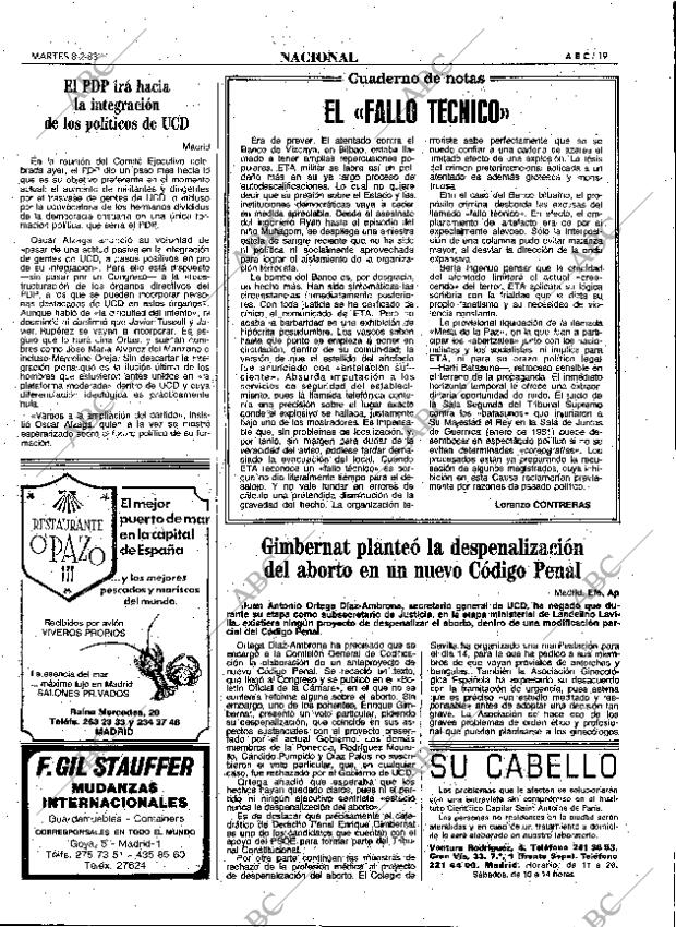 ABC MADRID 08-02-1983 página 19