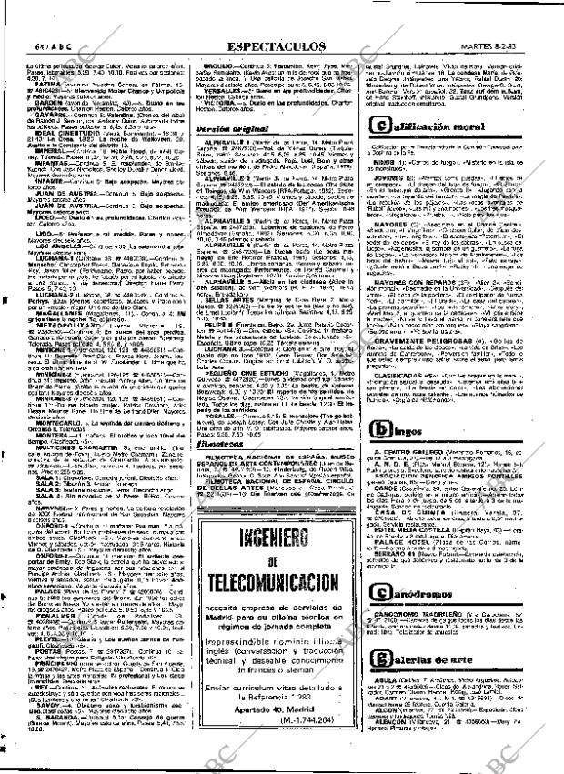 ABC MADRID 08-02-1983 página 64