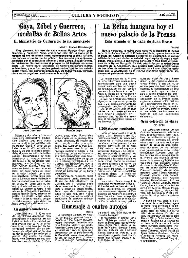 ABC MADRID 09-02-1983 página 35