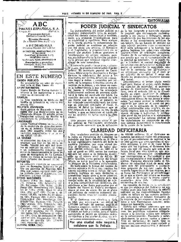 ABC SEVILLA 11-02-1983 página 16