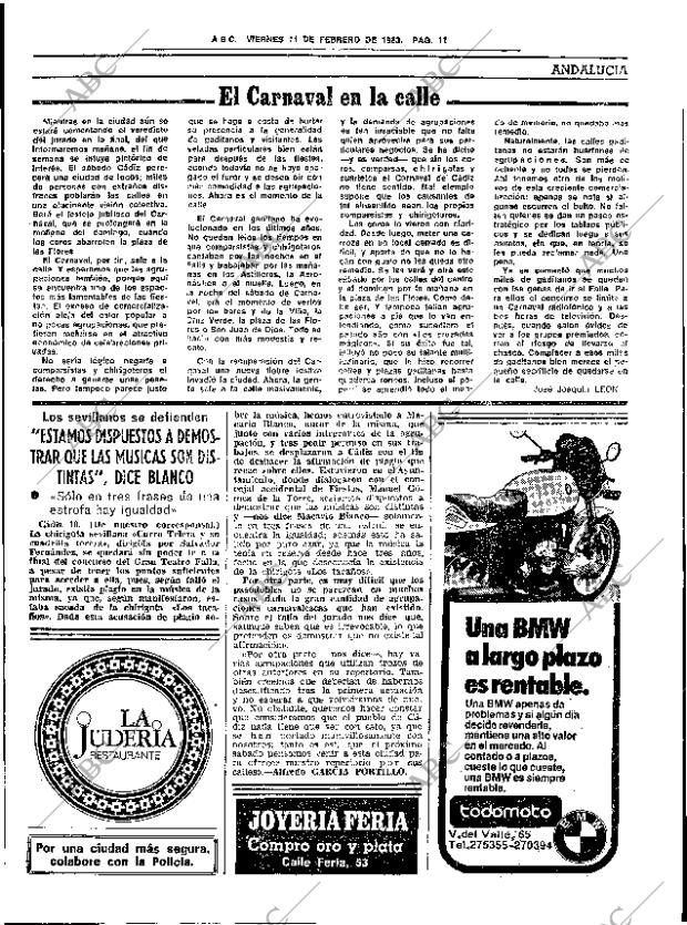 ABC SEVILLA 11-02-1983 página 25