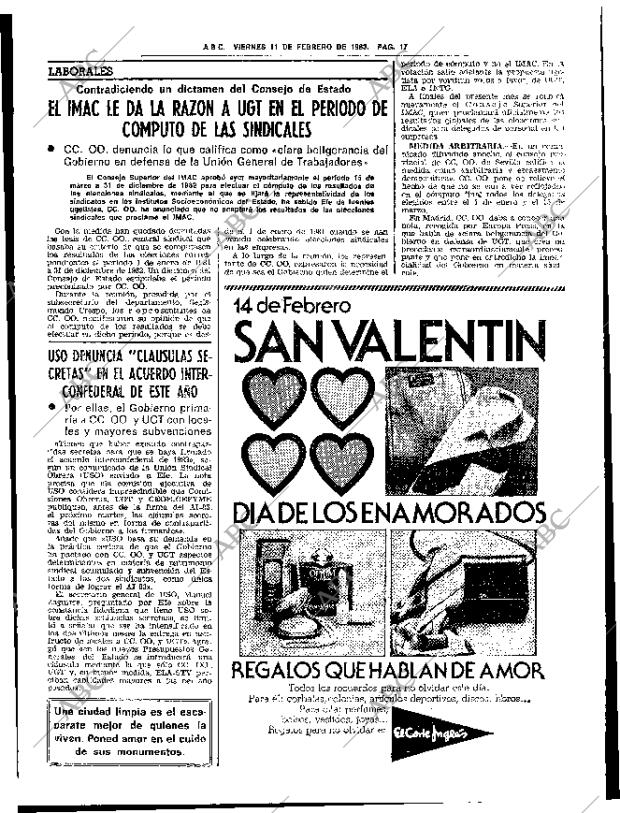 ABC SEVILLA 11-02-1983 página 31