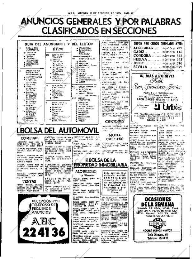 ABC SEVILLA 11-02-1983 página 61