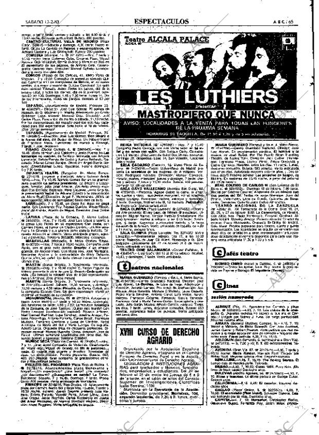 ABC MADRID 12-02-1983 página 65
