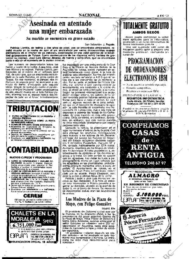 ABC MADRID 13-02-1983 página 21