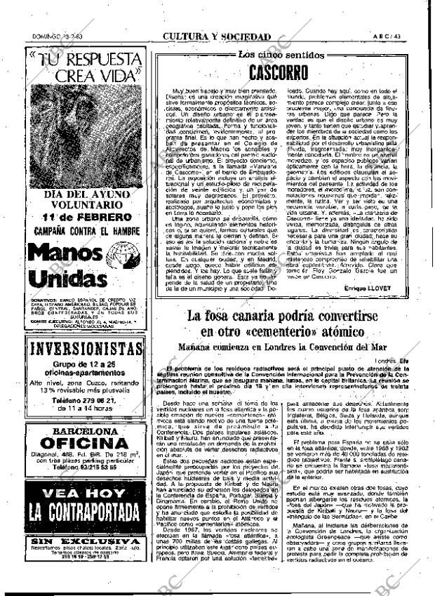 ABC MADRID 13-02-1983 página 43