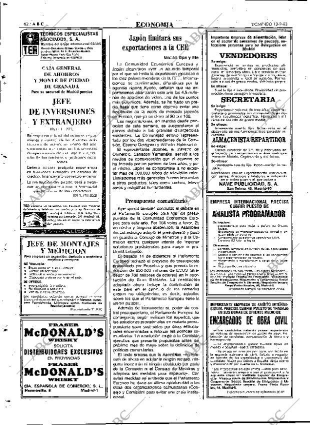 ABC MADRID 13-02-1983 página 62