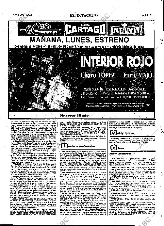 ABC MADRID 13-02-1983 página 71
