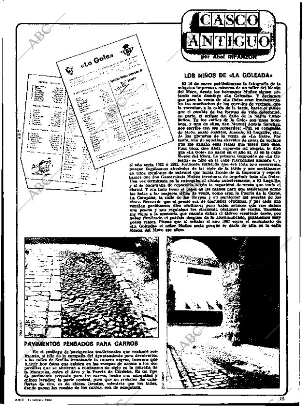 ABC SEVILLA 13-02-1983 página 15