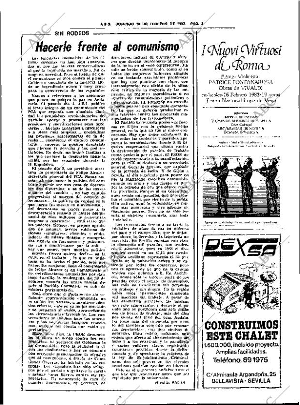 ABC SEVILLA 13-02-1983 página 19