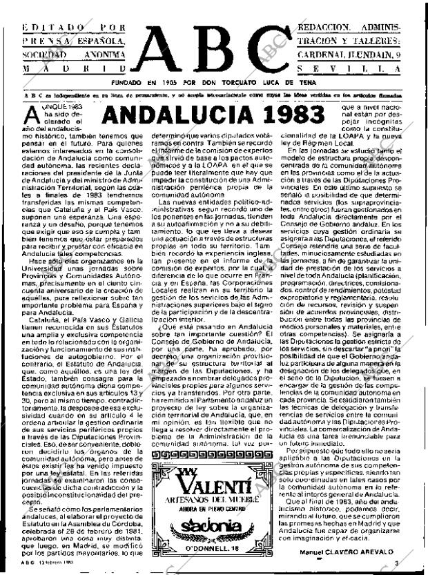 ABC SEVILLA 13-02-1983 página 3