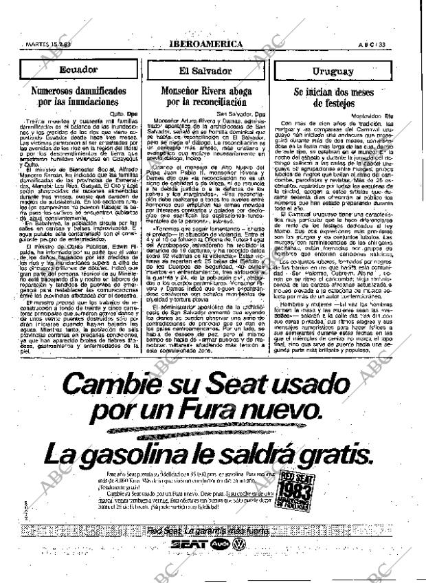 ABC MADRID 15-02-1983 página 33